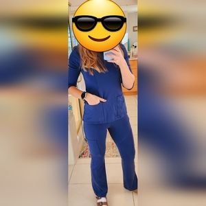 Jaanuu Scrubs Set Blue